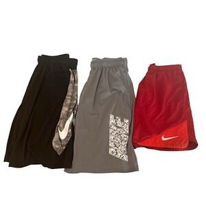 Nike Athletic Shorts Lot 3 Pack Running Training Gym Activewear Mens